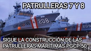 continua la construcción de las patrulleras maritimas 7 y 8 para el Perú [upl. by Ahsinom]