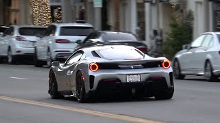 Ferrari 488 Pista and Other Supercars of Los Angeles [upl. by Eladal434]