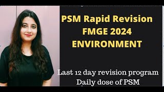 PSM RAPID REVISION FOR FMGE DAILY DOSE OF PSMENVIRONMENT fmgefmgeexamneetpg [upl. by Aidnic]