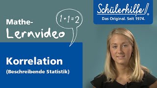 Korrelation in der beschreibenden Statistik 🎓 Schülerhilfe Lernvideo Mathe [upl. by Leirbag]