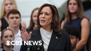 Harris praises Biden in first remarks after president drops out of 2024 race [upl. by Duma895]