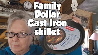 Family Dollar 12 inch Cast Iron Skillet  Are they worth it [upl. by Sorel]