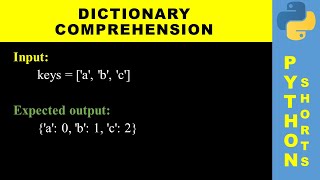 Dictionary comprehension  Python shorts [upl. by Ailenroc]