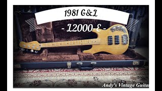 1981 GampL L2000 Series E Bass  Andys Vintage Guitars [upl. by Nyluqcaj]