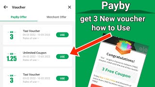 Payby new unlimited Voucher how to use  payby UAE App [upl. by Ardekahs424]