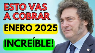 🎁 AUMENTO INESPERADO❗️Cuánto COBRO en ENERO 2025 🍀 JUBILADOS y PENSIONADOS de ANSES PNC PUAM y AUH [upl. by Lleruj]