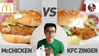 McChicken vs KFC Zinger 3BitesChallenge  TricycleTV [upl. by Ardra]