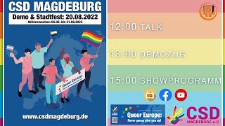 CSD Magdeburg 2022  LIVE [upl. by Burkhard]