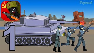 Stickman WW2  Gameplay Walkthrough Part 1 Stick War Army Commander Campaign iOS Android [upl. by Rona568]