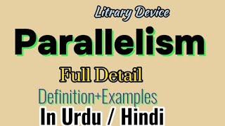 Parallelism Parallelism definitionExamplesEnglish literatureLiterary devicesin UrduHindi [upl. by Lalo681]