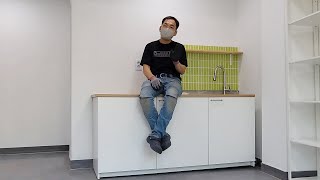 도자기 작업실에 이케아 크녹스훌트 싱크대를 설치해줬습니다 IKEA KNOXHULT [upl. by Akkahs239]