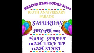 Beacon Elks Anniversary Parade 7 13 24 [upl. by Eleinad]