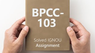 BPCC103 solved assignment 202425  BPCC103 solved assignment 2025  BPCC103 assignment [upl. by Ursas]