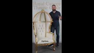 RoyalCanopy Throne Chair 30 Second Showcase [upl. by Adnarrim]