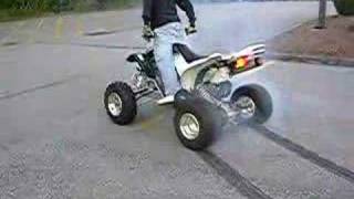 Yamaha Raptor 660 long burnout [upl. by Orlando]