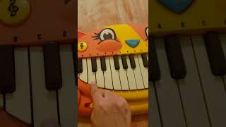 Hot Cross Buns Cat Piano [upl. by Aitropal]