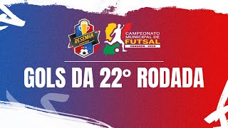 CAMPEONATO MUNICIPAL DE FUTSAL DE CANGUÇU 2024 l 22º RODADA GOLS DA RODADA [upl. by Karp978]