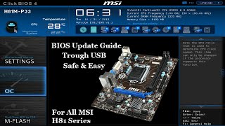 MSI H81 Bios Update Trough USB Complete Guide 2022 [upl. by Akselaw]