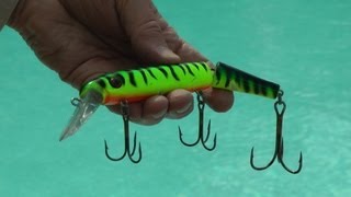 Suick quotCisco Kid Wranglerquot crankbait poolside fishing lure demonstration of speed and action [upl. by Annaicul]