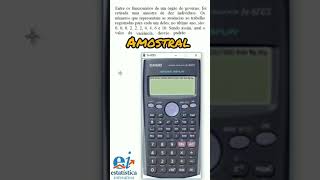 Variância e Desvio Padrão Amostral na Calculadora Científica Casio Fx82ES [upl. by Tullius]