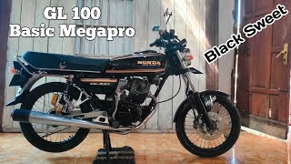 GL 100 HITAM MANIS BASIC MEGAPRO FULL REVIEW  GL 100 DANA PELAJAR [upl. by Ykcaj694]