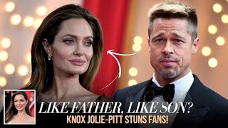 Angelina Jolie’s Son Knox 16 Resembles Dad Brad Pitt in Rare Red Carpet Appearance [upl. by Anders856]