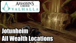 Assassins Creed Valhalla  All Wealth Locations  Jotunheim [upl. by Llewkcor]