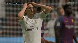 FIFA 19 Barcelona vs Real Madrid El Classico [upl. by Ahsikan438]