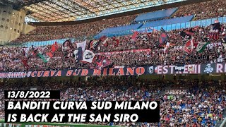 BANDITI CURVA SUD MILANO IS BACK AT THE SAN SIRO  AC Milan vs Udinese 138202 [upl. by Albina]