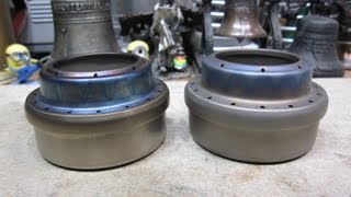 Survival EDC Ultralight Titanium Alcohol Stove vs Evernew Ultralight Titanium Alcohol Stove [upl. by Gervase]