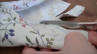 Making the Colonial Williamsburg SwallowtailJacket Part 3 Sleeves slashes and outer seams [upl. by Cirnek]