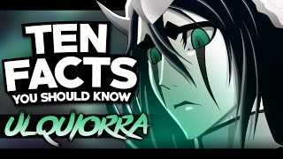 10 Facts About Ulquiorra Cifer You Probably Should Know  Bleach [upl. by Halimak]