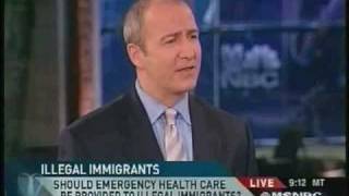 MSNBC Do Illegal Immigrants Deserve Emergency Medical Care [upl. by Eiramassenav]