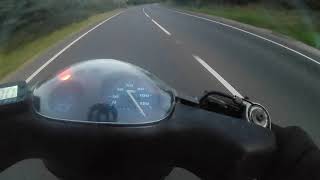 Piaggio Zip Malossi MHR 77cc Little Test Run [upl. by Iloj]