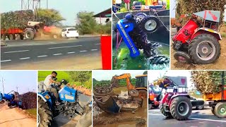 Mahindra Arjun Novo Tractor Accident 😱 Badly With Car [upl. by Ennyroc334]