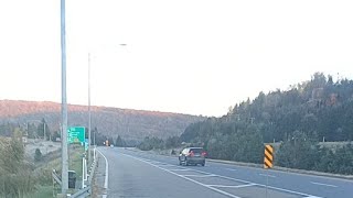 trucking driving RTE117 Quebec going to Steinbach Manitoba Canada [upl. by Doss809]