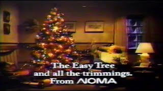 Noma Christmas Tree As Easy To Set Up As 1 2 3 Commercial December 1985 [upl. by Neelac]