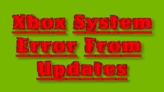 Xbox one System Status Update Failure Review [upl. by Takakura]