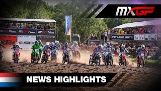 News Highlights  MXGP of The Netherlands 2023 MXGP Motocross [upl. by Adnilreh82]