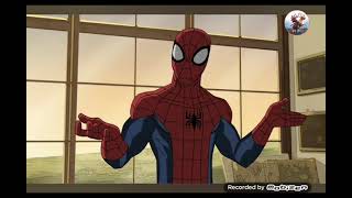 Ultimate SpiderMan SpiderMan tries to help Francis amp Quentin inside the helmet scene [upl. by Rollin953]