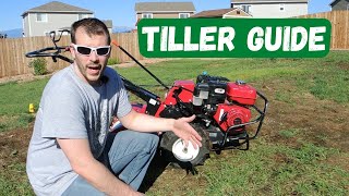 How To Use A Tiller RotoTiller Tutorial Guide [upl. by Oibirot953]