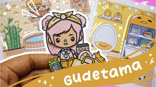 DIY PAPERDOLL TOCA BOCA  BATHROOM GUDETAMA  БУМАЖНЫЙ ДОМИК ДЛЯ КУКОЛ  ТОКА БОКА [upl. by Ameehsat553]