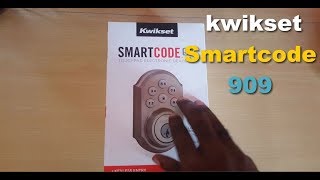 kwikset smartcode 909 Electronic Deadbolt [upl. by Lehrer]