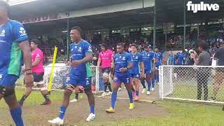 Fijian Drua and the Melbourne Rebels take the field for their trial match [upl. by Aihsinat]