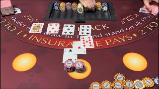 Blackjack  150000 Buy In  AMAZING High Limit Room Session Big Win With Lucky Double Down Bets [upl. by Lizned257]