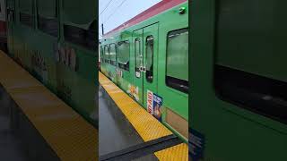 Siemens SD160 S8 Train Leaving Marlborough Station calgarytransit lrt train ctrain calgary yyc [upl. by Aikmat574]