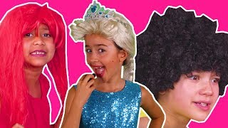 PRINCESSES GET READY FOR PROM  Magic Pranks  Hair Disaster  Princesses In Real Life  Kiddyzuzaa [upl. by Enihpled]