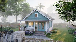 20ft x 20ft  6x6 m  CGORGEOUS Tiny House Design  Free Floor Plan [upl. by Web592]