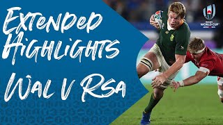 Extended Highlights Wales 1619 South Africa  Rugby World Cup 2019 [upl. by Caldera]