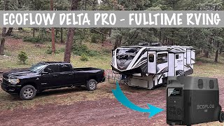 EcoFlow Delta Pro RV Solar Setup  Boondocking Fulltime [upl. by Auhsuoj682]